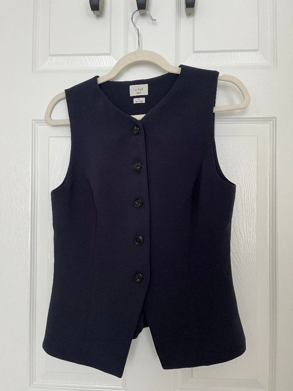 Aritzia Wilfred Regal Vest Navy Blue Size 8